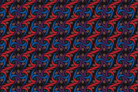 Abstract Pattern on Black Background: A Versatile Design Element for Creativity and Elegance