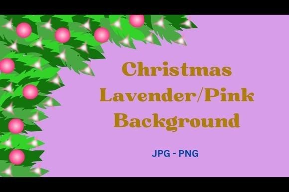 Christmas Lavender Pink Background