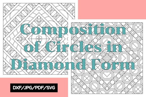 Composition of Circles in Diamond Form: A Creative Tool for Stress Relief and Design Projects