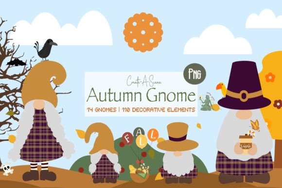 Create-a-Scene Fall Gnome Bundle: A Creative Resource for Seasonal Design Projects