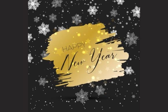 Elevate Your Celebrations with the Gold Black Happy New Year Aesthetic