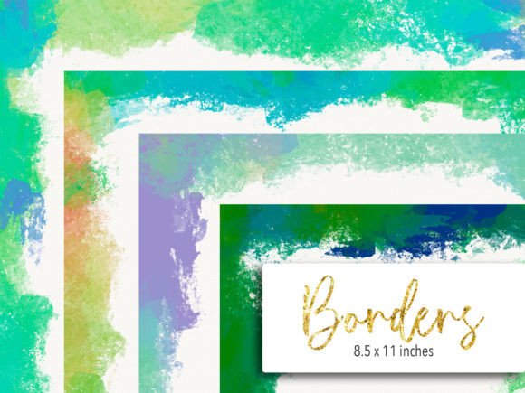 Enhancing Creativity with Green Paint Borders Clip Art