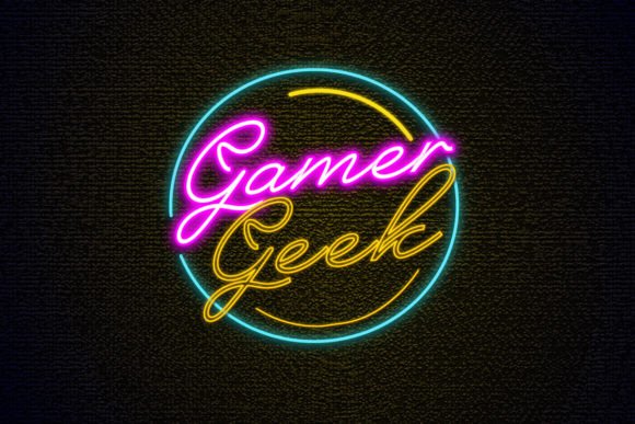 Evaluating the Gamer Geek Lettering Neon Sign Font for Digital and Print Projects