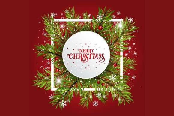 Festive Merry Christmas Background