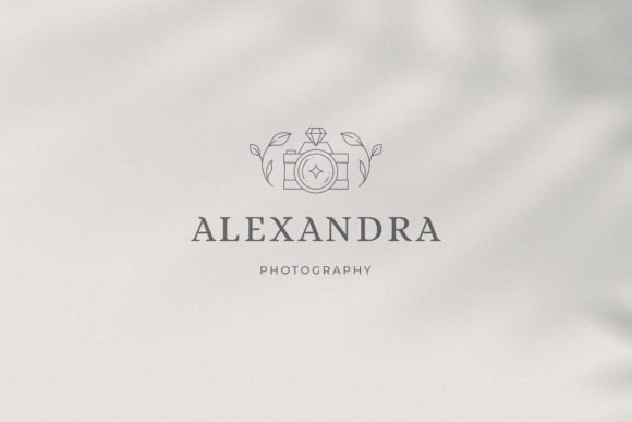 Floral Camera Line Art Minimal Logo: A Versatile Design for Modern Beauty and Creative Brands