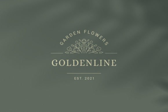 Floral Vignette Minimalist Logo: A Timeless Design for Modern Branding
