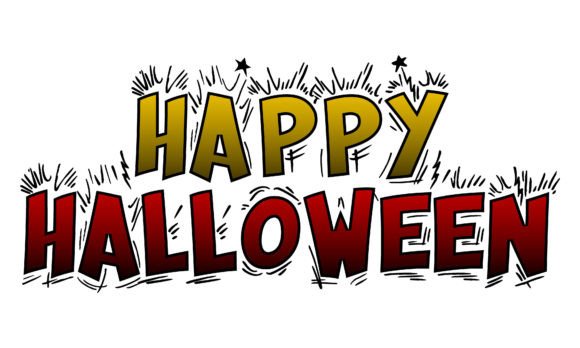 Happy Halloween Typographic Calligraphy: A Versatile Design for Seasonal Creativity