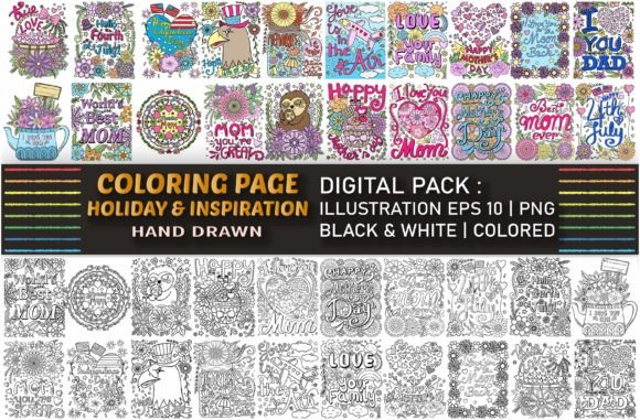 Holiday Inspiration Coloring Page Set: A Creative Way to Celebrate and Connect