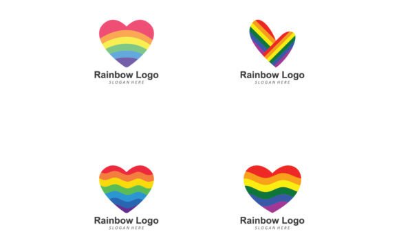 Love Rainbow Icon Vector Design: A Vibrant Symbol for Modern Creativity