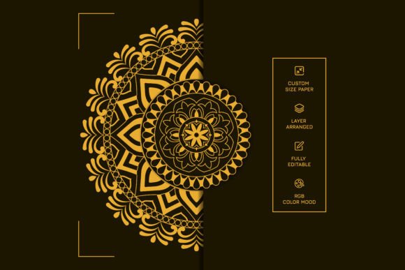Luxury Mandala Design Pattern for Henna, Mehndi, Tattoo & Decoration