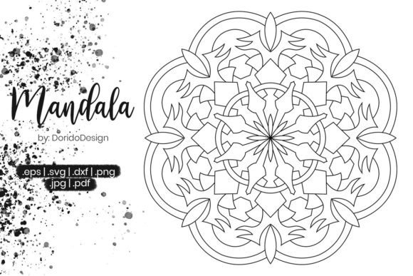 Mandala Coloring Page Vol.036: A Versatile Digital Design for Creativity and Customization