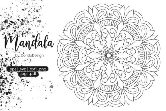 Mandala Coloring Page Vol.077: A Versatile Design for Creativity and Projects