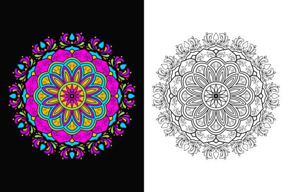 Mandala Flower Decoration for Meditation