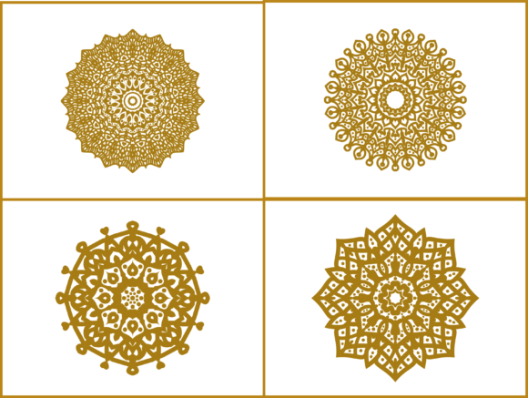Mandala Gold Domed Line: A Touch of Elegance in Design