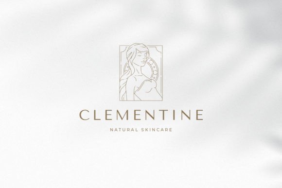 Medieval Woman Portrait Beauty Logo