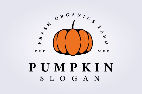 Pumpkin Illustration Retro Vector Logo: A Timeless Design for Modern Creatives