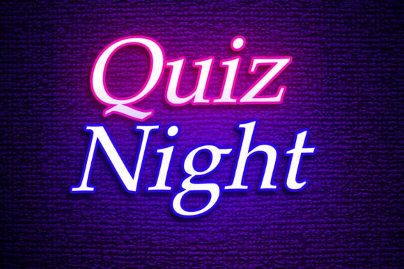 Quiz Night Neon Light Vector Templates: Elevate Your Event Branding with Customizable Design