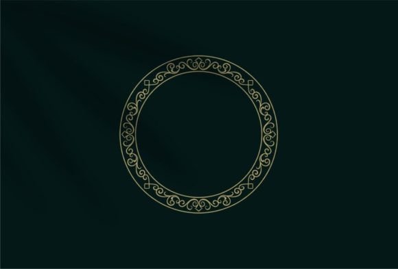 Round Carved Ornament Frame Vector: A Premium Design Element