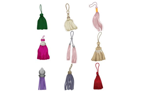 Tassel Rope Set Cartoon Vector: Creative Uses and Ideas