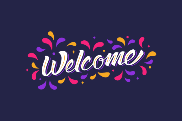 Welcome Banner Text Handwritten Colorful: The Art of Expressive Typography